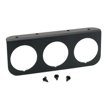 AutoMeter 2238 - GAUGE MOUNTING PANEL, TRIPLE, 2 1/16", BLACK, ALUMINUM 3