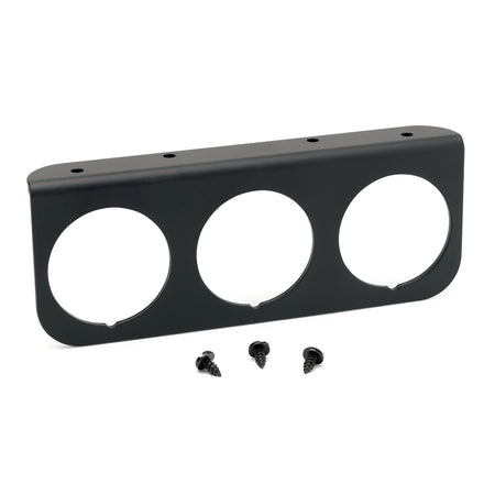 AutoMeter 2238 - GAUGE MOUNTING PANEL, TRIPLE, 2 1/16", BLACK, ALUMINUM 3