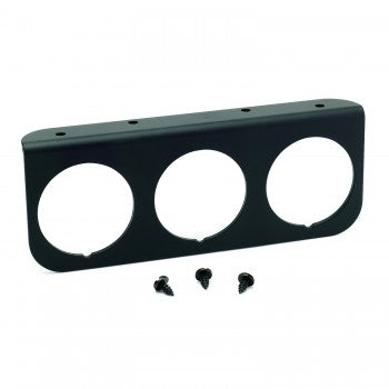 AutoMeter 2238 - GAUGE MOUNTING PANEL, TRIPLE, 2 1/16", BLACK, ALUMINUM 4