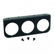 AutoMeter 2238 - GAUGE MOUNTING PANEL, TRIPLE, 2 1/16", BLACK, ALUMINUM 4
