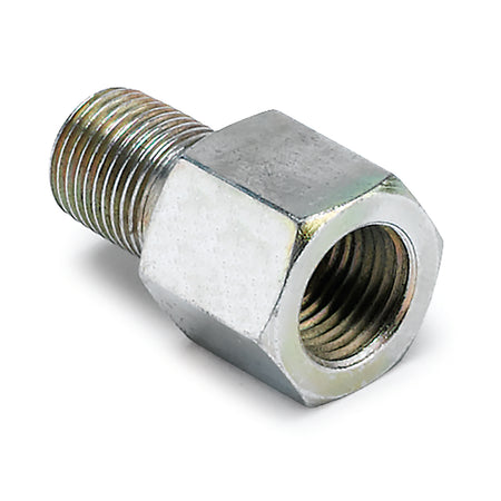 AutoMeter 2269 - FITTING, ADAPTER, METRIC, 1/8" BSPT MALE TO 1/8" NPTF FEMALE, BRASS 3