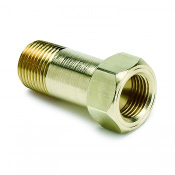 AutoMeter 2271 - FITTING, ADAPTER, 3/8" NPT MALE, EXTENSION, BRASS, FOR MECH. TEMP. GAUGE 4