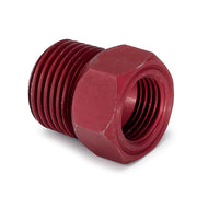 AutoMeter 2273 - FITTING, ADAPTER, 1/2" NPT MALE, ALUMINUM, RED, FOR MECH. TEMP. GAUGE 3