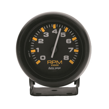 AutoMeter 2305 - GAUGE, TACHOMETER, 2 3/4", 8K RPM, PEDESTAL, BLK DIAL BLK CASE, AUTOGAGE 3