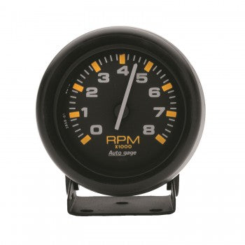 AutoMeter 2305 - GAUGE, TACHOMETER, 2 3/4", 8K RPM, PEDESTAL, BLK DIAL BLK CASE, AUTOGAGE 4
