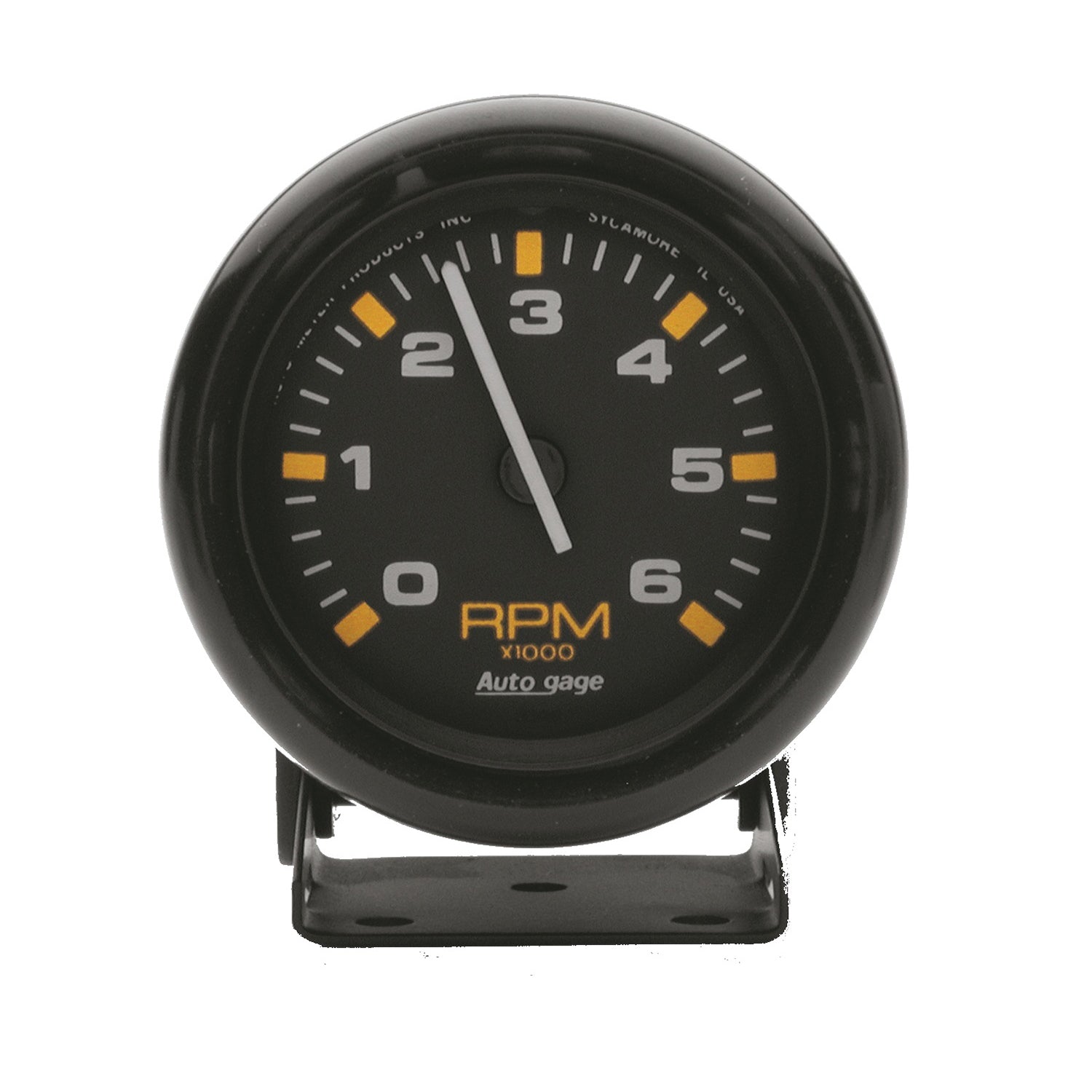 AutoMeter 2306 - GAUGE, TACHOMETER, 2 3/4", 6K RPM, PEDESTAL, BLK DIAL BLK CASE, AUTOGAGE 3