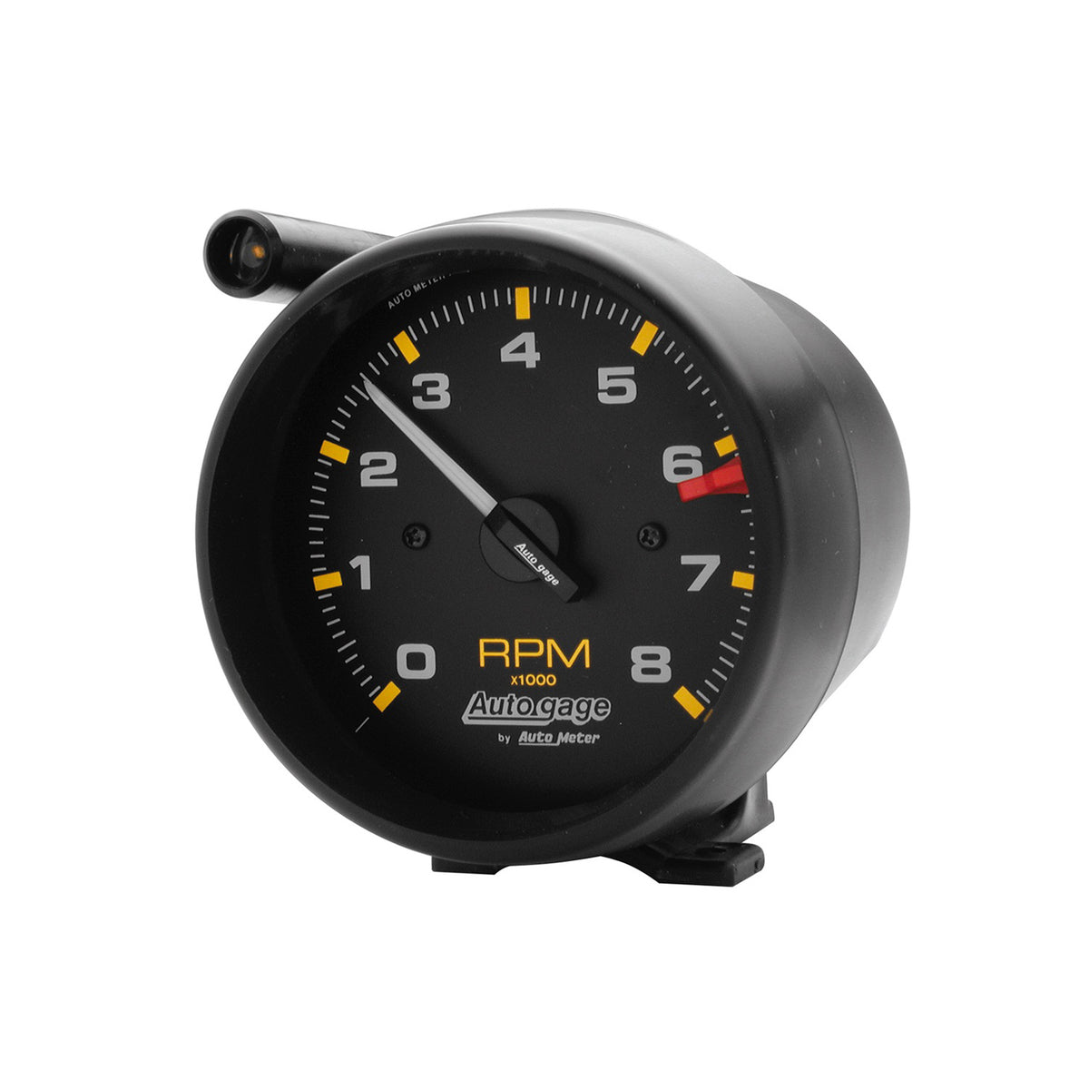 AutoMeter 2309 - GAUGE, TACH, 3 3/4", 8K RPM, PEDESTAL W/EXT SHIFT LIGHT, BLK DIAL BLK CASE, AG 3