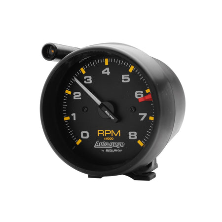 AutoMeter 2309 - GAUGE, TACH, 3 3/4", 8K RPM, PEDESTAL W/EXT SHIFT LIGHT, BLK DIAL BLK CASE, AG 3