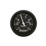 AutoMeter 2310 - GAUGE, VAC/BOOST, 2 5/8", 30INHG-20PSI, MECHANICAL, BLACK, AUTOGAGE 3
