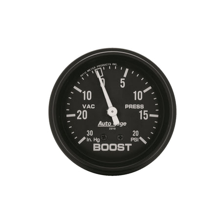 AutoMeter 2310 - GAUGE, VAC/BOOST, 2 5/8", 30INHG-20PSI, MECHANICAL, BLACK, AUTOGAGE 3