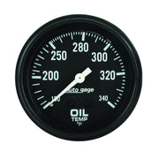 AutoMeter 2314 - GAUGE, OIL TEMPERATURE, 2 5/8" 100-340?F, MECHANICAL, BLACK, AUTOGAGE 3