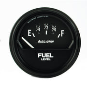 AutoMeter 2316 - GAUGE, FUEL LEVEL, 2 5/8", 0OE TO 90OF, ELEC, BLACK, AUTOGAGE 3