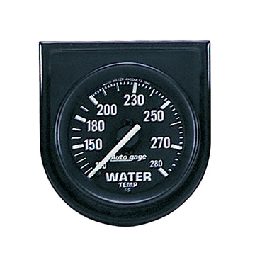 AutoMeter 2333 - GAUGE CONSOLE, WATER TEMP, 2", 280?F, BLK DIAL, BLK BEZEL, AUTOGAGE 5