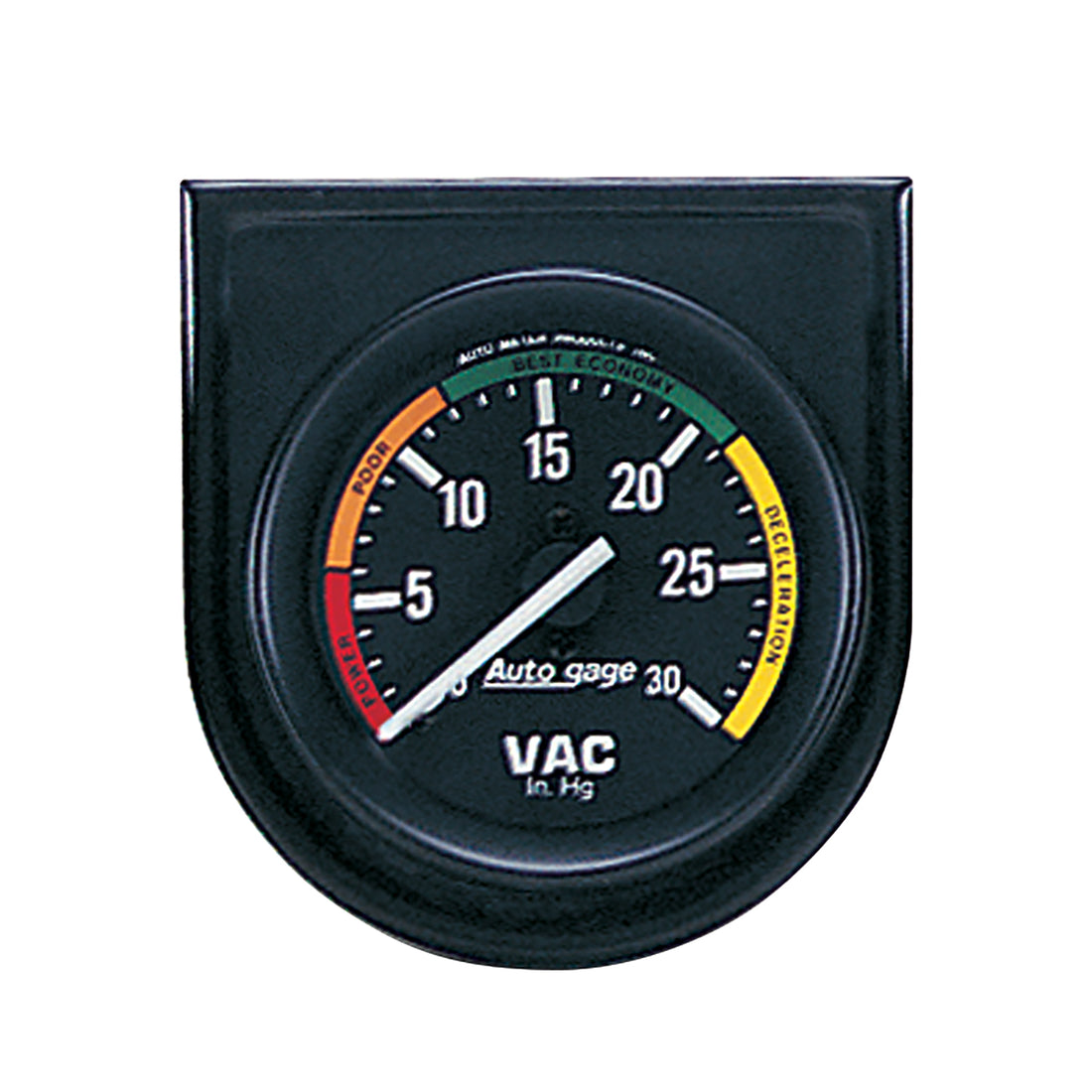 AutoMeter 2337 - GAUGE CONSOLE, VACUUM, 2", 30INHG, BLK DIAL, BLK BEZEL, AUTOGAGE 3