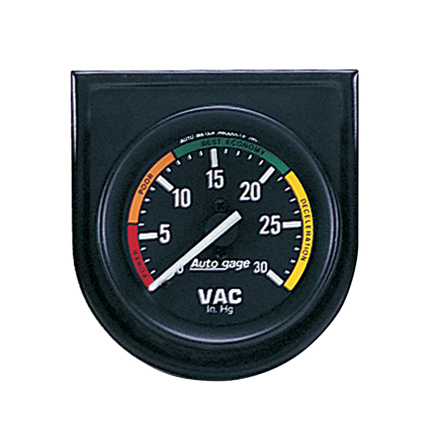 AutoMeter 2337 - GAUGE CONSOLE, VACUUM, 2", 30INHG, BLK DIAL, BLK BEZEL, AUTOGAGE 3