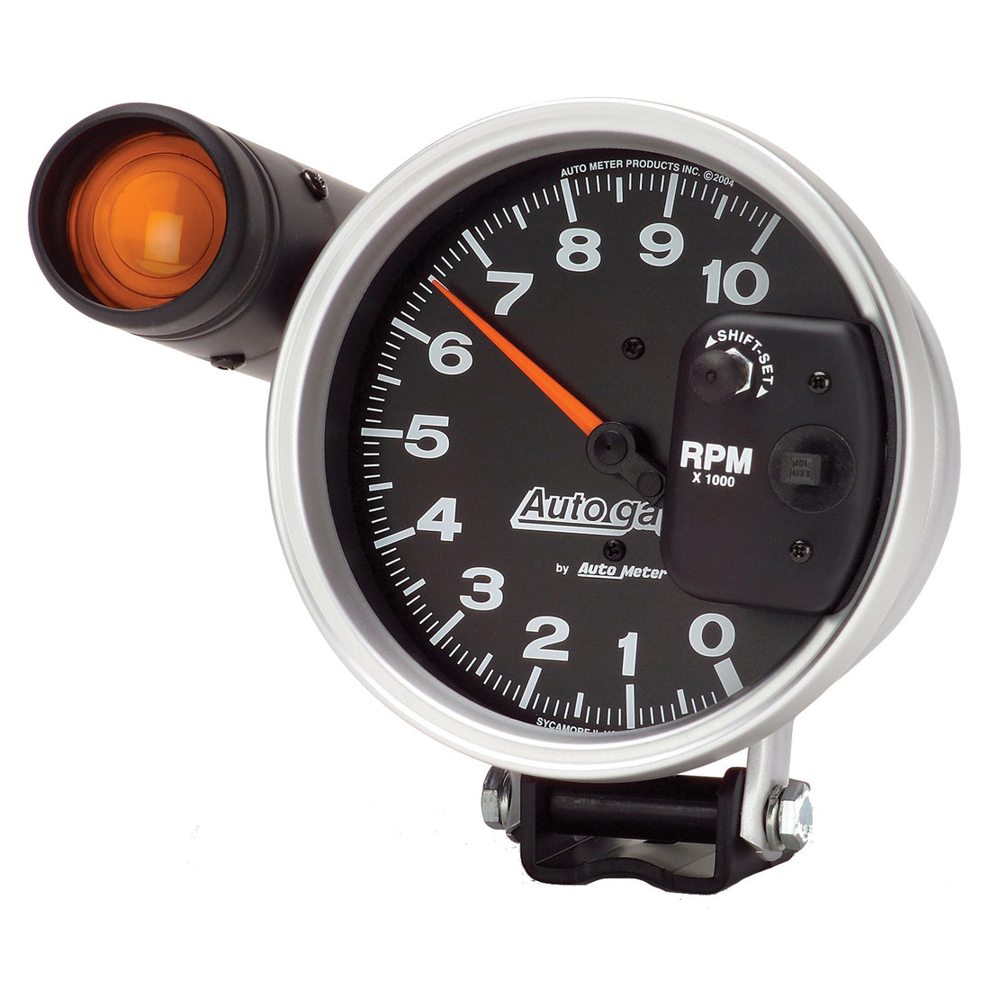 AutoMeter 233904 - GAUGE, TACHOMETER, 5", 10K RPM, PEDESTAL W/ EXT. SHIFT-LITE, BLACK, AUTO GAGE 4