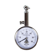 AutoMeter 2343 - GAUGE, TIRE PRESSURE, ANALOG, 60PSI, WHITE DIAL, W/ PEAK HOLD, AUTOGAGE 4
