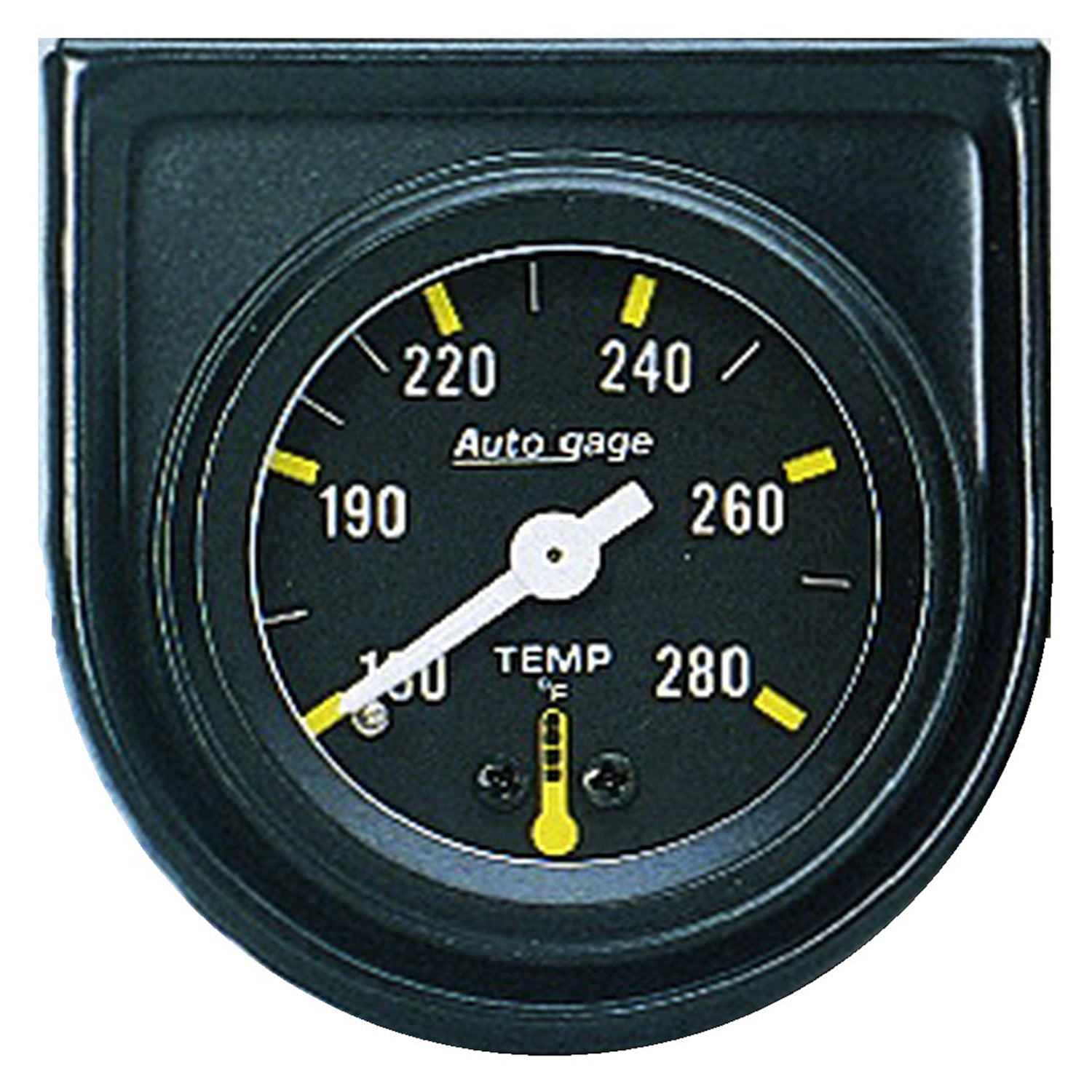 AutoMeter 2352 - GAUGE CONSOLE, WATER TEMP, 1.5", 280?F, MECH, BLK DIAL, BLK BEZEL, AUTOGAGE 3