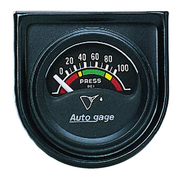 AutoMeter 2354 - GAUGE CONSOLE, OIL PRESS, 1.5", 100PSI, ELEC, BLK DIAL, BLK BEZEL, AUTOGAGE 3