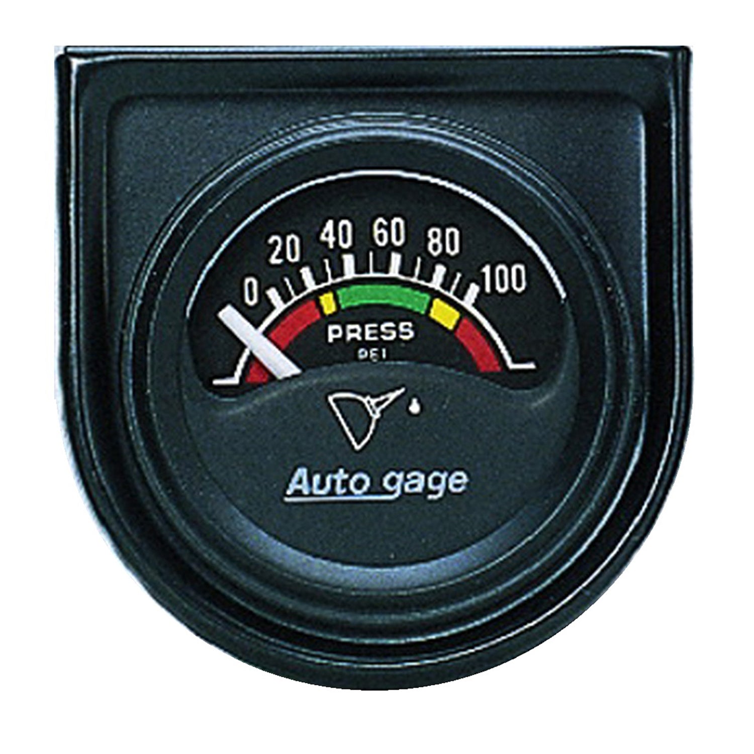 AutoMeter 2354 - GAUGE CONSOLE, OIL PRESS, 1.5", 100PSI, ELEC, BLK DIAL, BLK BEZEL, AUTOGAGE 3