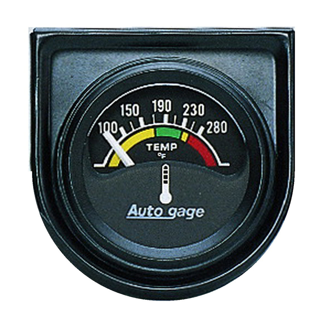 AutoMeter 2355 - GAUGE CONSOLE, WATER TEMP, 1.5", 280?F, ELEC, BLK DIAL, BLK BEZEL, AUTOGAGE 3