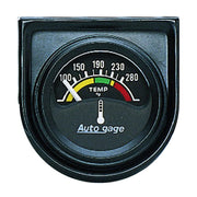 AutoMeter 2355 - GAUGE CONSOLE, WATER TEMP, 1.5", 280?F, ELEC, BLK DIAL, BLK BEZEL, AUTOGAGE 3