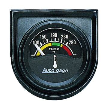 AutoMeter 2355 - GAUGE CONSOLE, WATER TEMP, 1.5", 280?F, ELEC, BLK DIAL, BLK BEZEL, AUTOGAGE 3