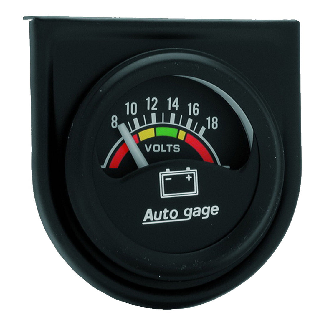 AutoMeter 2356 - GAUGE CONSOLE, VOLTMETER, 1.5", 18V, BLK DIAL, BLK BEZEL, AUTOGAGE 3