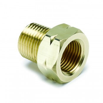 AutoMeter 2370 - FITTING, ADAPTER, 3/8" NPT MALE, BRASS, FOR AUTO GAGE MECH. TEMP. 4