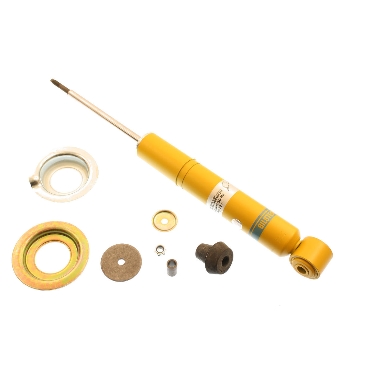 Bilstein 24-007306 - Suspension Shock Absorber Monotube Rear BMW 528i 1981-1979 530i 1978-1975 Eye 14mm Stem Yellow Paint B6 Performance Bilstein 1