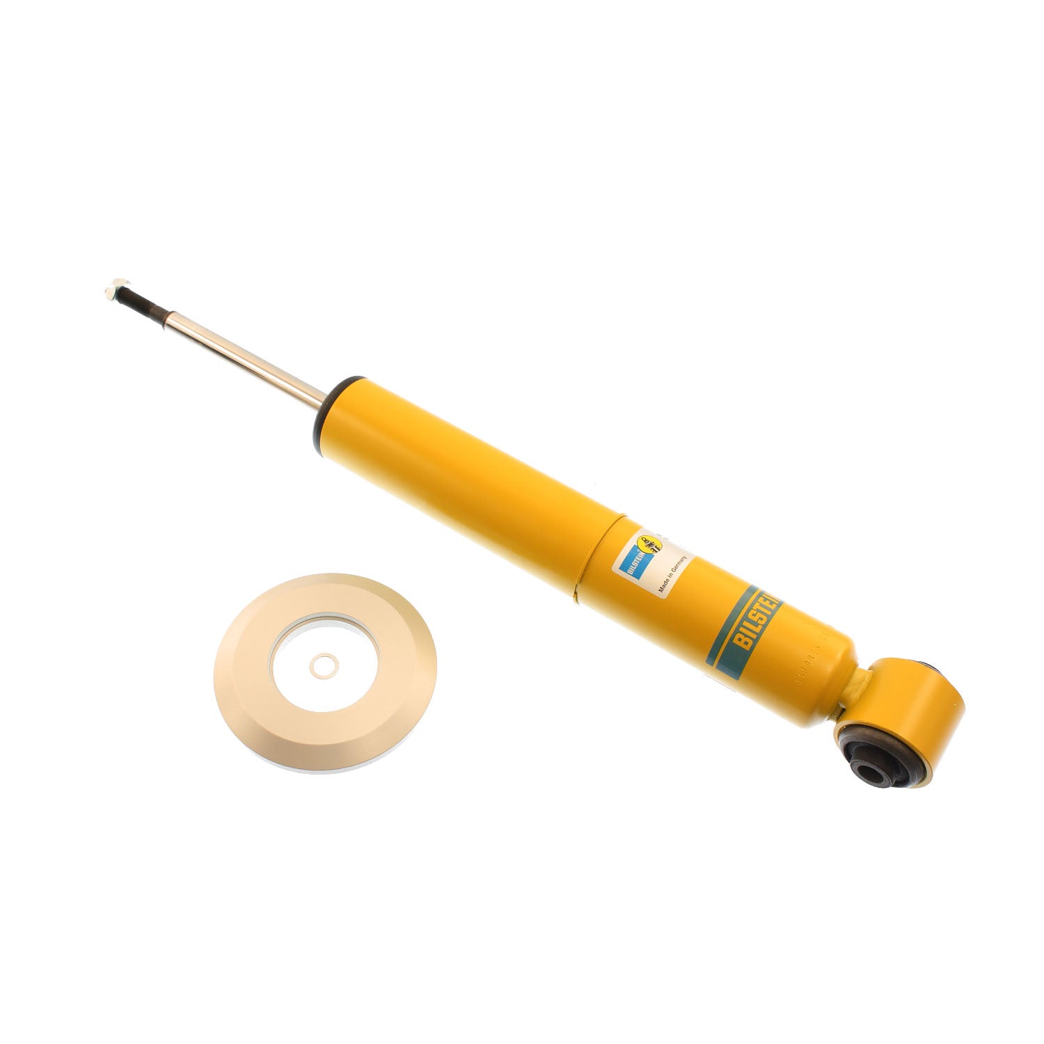 Bilstein 24-065115 - Suspension Shock Absorber Monotube Rear Audi A6 Quattro 2004-1999 S6 2003-2002 Volkswagen Passat 2005-2000 Eye 12.2mm Stem Yellow Paint B8 Performance Plus Bilstein 4