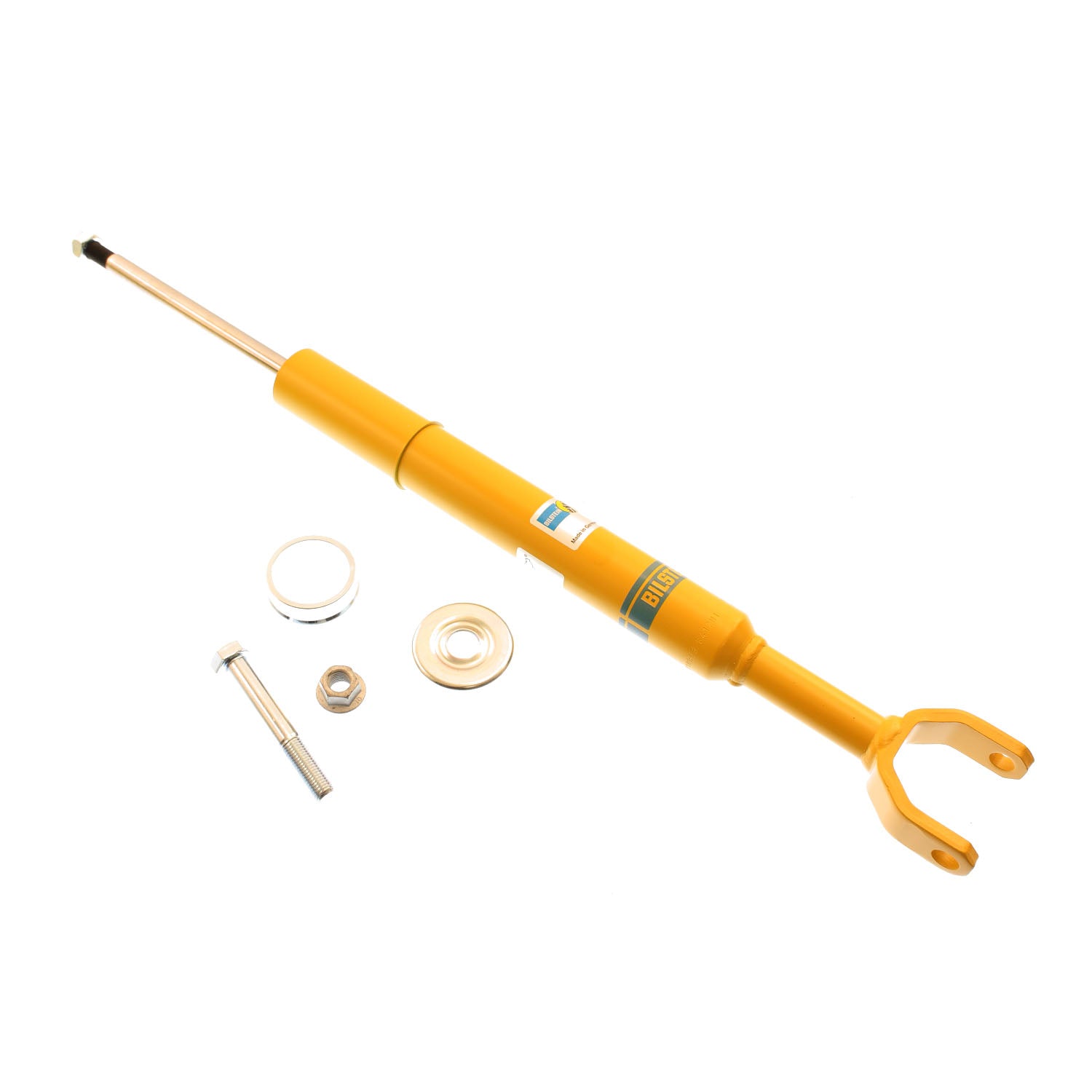 Bilstein 24-185028 - Suspension Shock Absorber Monotube Front Audi S4 2002-2000 Clevis Stem Yellow Paint B6 Performance Bilstein 3
