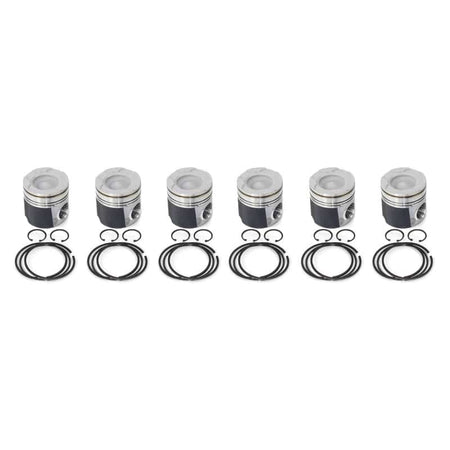 Industrial Injection PDM-03523 - 1989-1998 12v Cummins Marine Big Bowl Stock Balanced Piston Kit (std.) 1