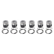 Industrial Injection PDM-03513CC - 1989-1998 12v Cummins Coated & Chamfered Piston Kit (std)