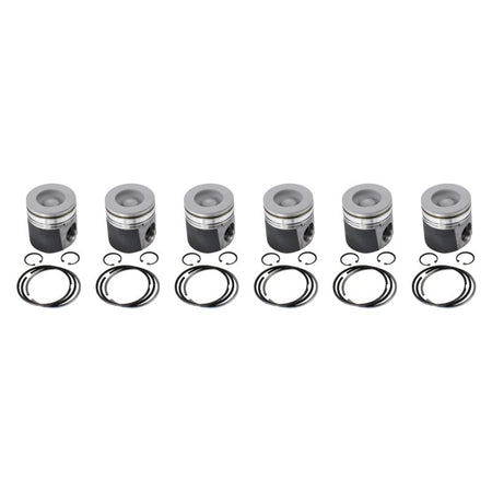 Industrial Injection Engine Industrial Injection PDM-3354CC.040 - 1998.5-2002 24v Cummins Coated & Chamfered Piston Kit (.040)