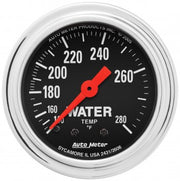 AutoMeter 2431 - GAUGE, WATER TEMP, 2 1/16", 140-280?F, MECHANICAL, TRADITIONAL CHROME 4
