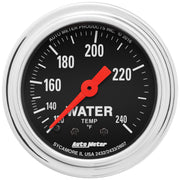 AutoMeter 2432 - GAUGE, WATER TEMP, 2 1/16", 120-240?F, MECHANICAL, TRADITIONAL CHROME 3