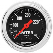 AutoMeter 2432 - GAUGE, WATER TEMP, 2 1/16", 120-240?F, MECHANICAL, TRADITIONAL CHROME 4
