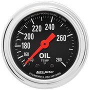 AutoMeter Body AutoMeter 2441 - GAUGE, OIL TEMP, 2 1/16", 140-280?F, MECHANICAL, TRADITIONAL CHROME