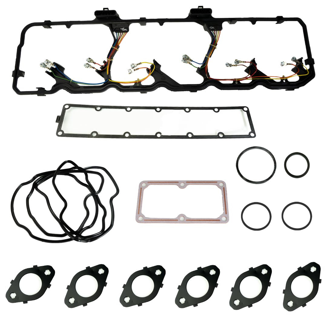 Industrial Injection 246B05 - Engine Installation Gasket Set 2007.5-2018 6.7L Cummins W/ Injector Harness 1