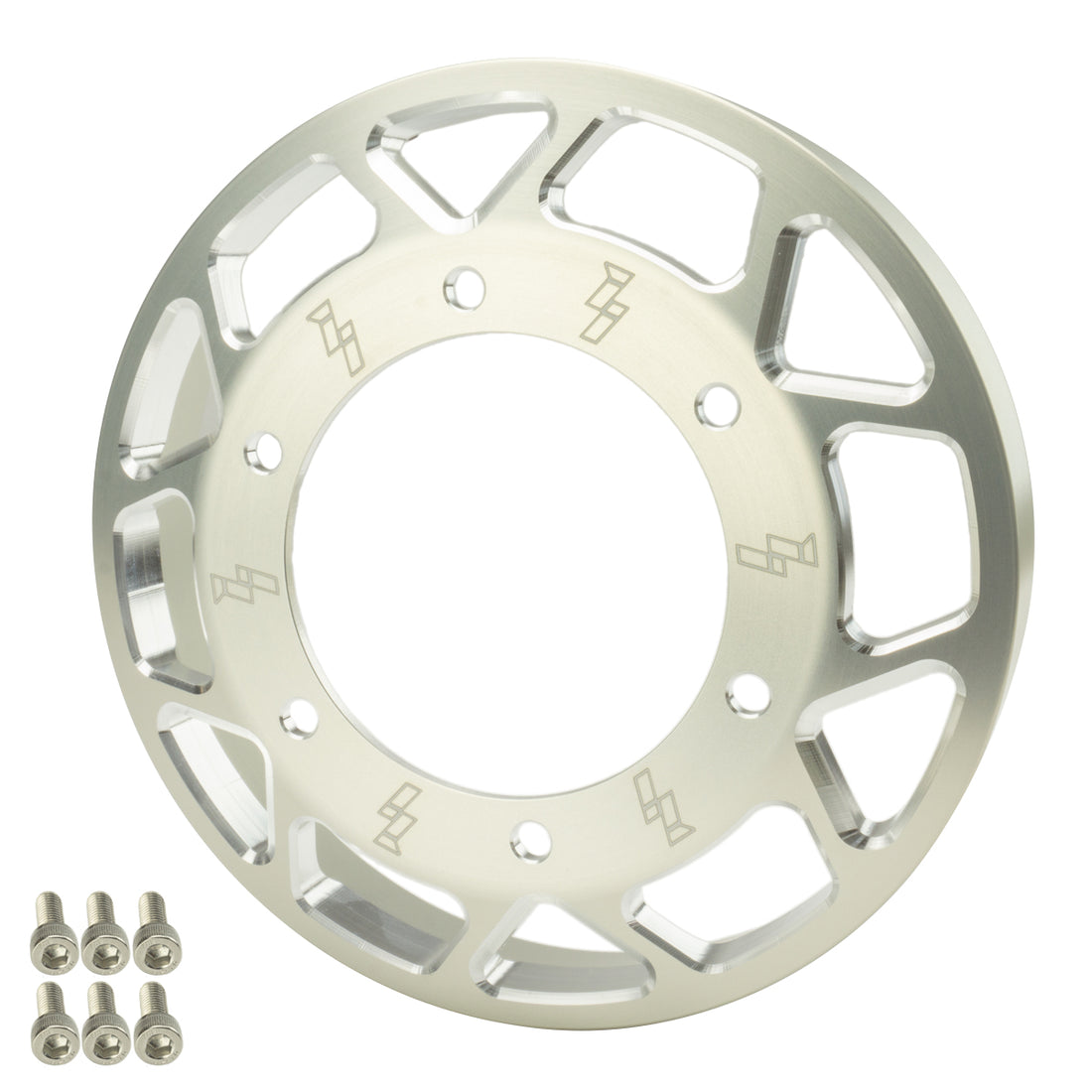 Industrial Injection 24FC06 - 2003-12 Cummins Common Rail Billet Fan Pulley Clear Anodized (w/Bolts) 1