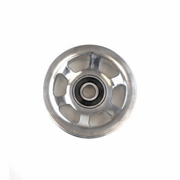 Industrial Injection 24FC07 - Common Rail Cummins Billet Idler Pulley-4.5" Clear Anodized 1