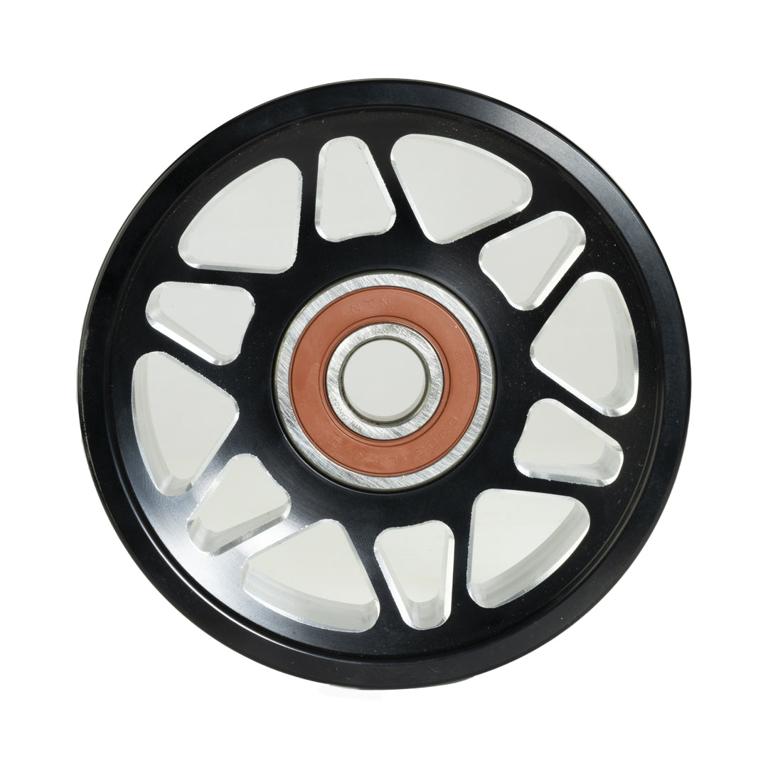 Industrial Injection 24FC13 - Common Rail Cummins Billet Idler Pulley-4.5" Black Anodized 1