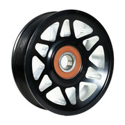 Industrial Injection 24FC13 - Common Rail Cummins Billet Idler Pulley-4.5" Black Anodized 2