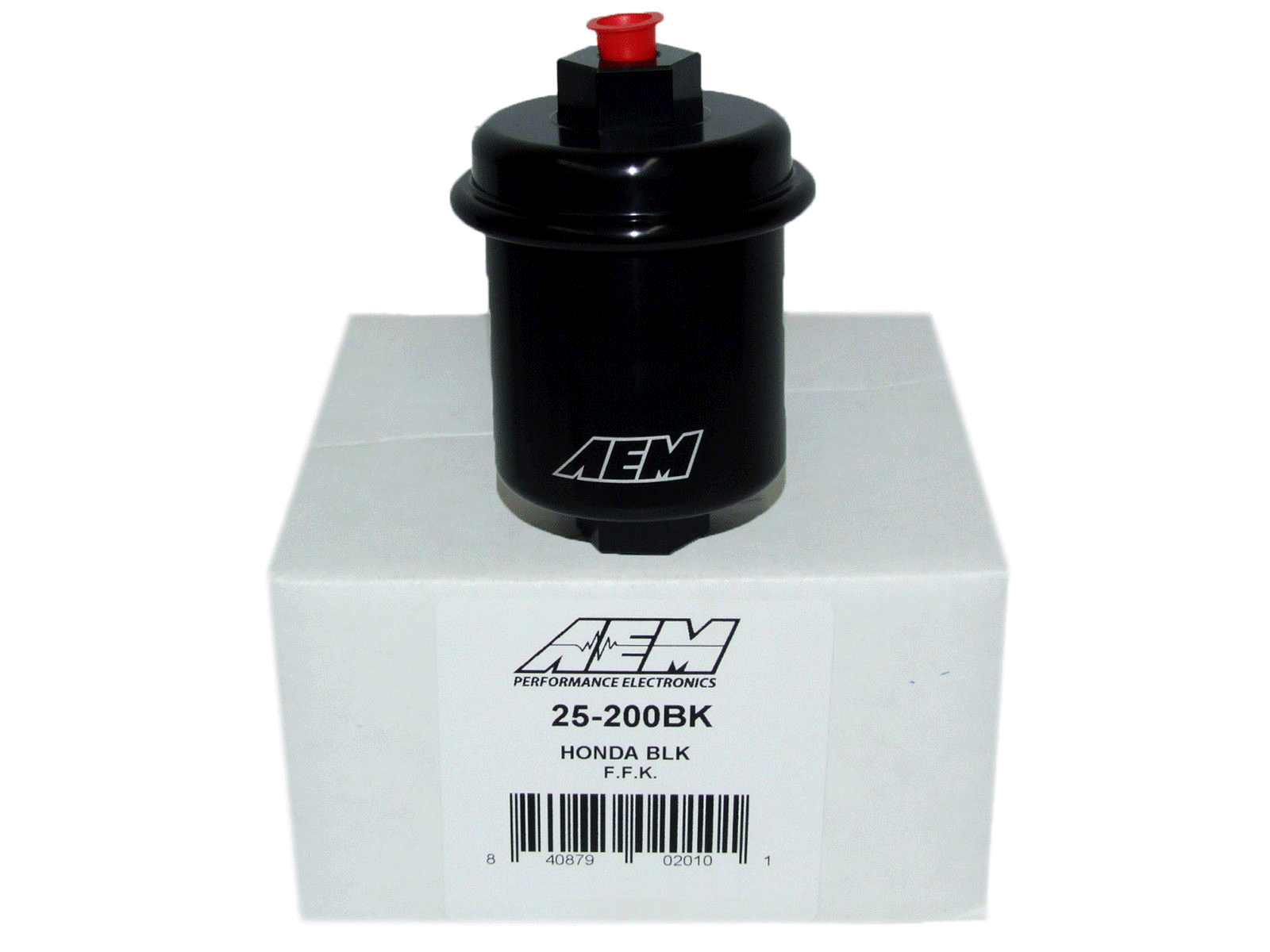 AEM Electronics 25-200BK - High Volume Fuel Filter Acura/Honda Inlet 14mm x 1.5 Outlet 12mm x 1.25 AEM Electronics 1
