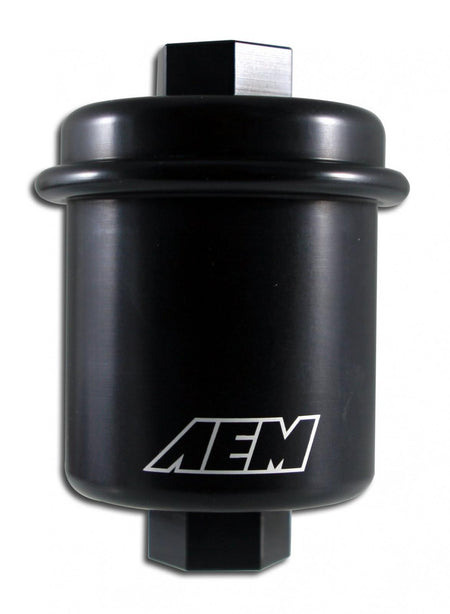 AEM Electronics 25-200BK - High Volume Fuel Filter Acura/Honda Inlet 14mm x 1.5 Outlet 12mm x 1.25 AEM Electronics 3