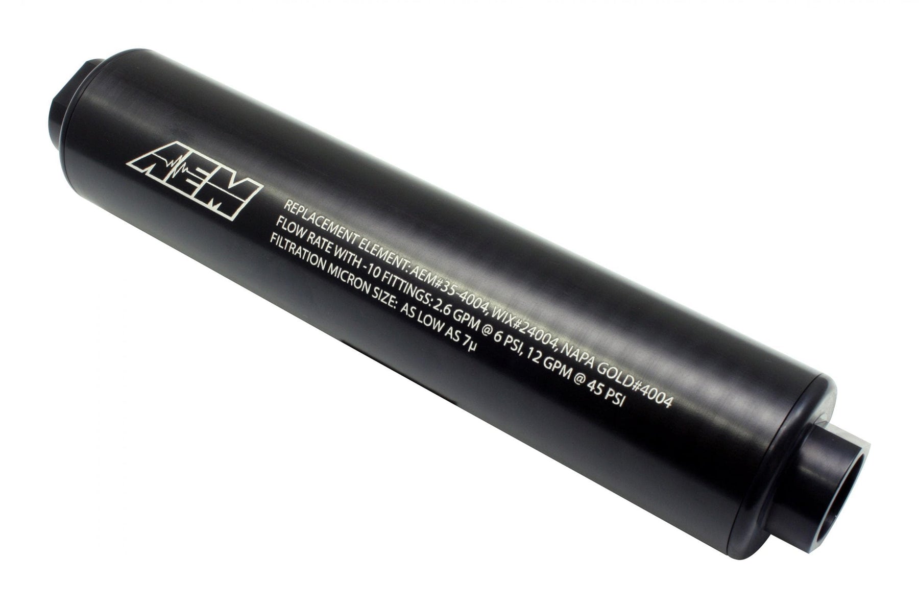 AEM Electronics Air and Fuel Delivery AEM Electronics 25-201BK - Universal High Volume Fuel Filter Inlet -10AN Outlet -10AN AEM Electronics