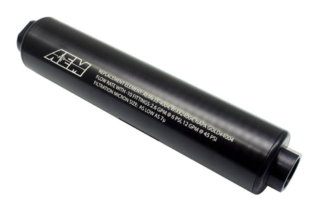 AEM Electronics Air and Fuel Delivery AEM Electronics 25-201BK - Universal High Volume Fuel Filter Inlet -10AN Outlet -10AN AEM Electronics