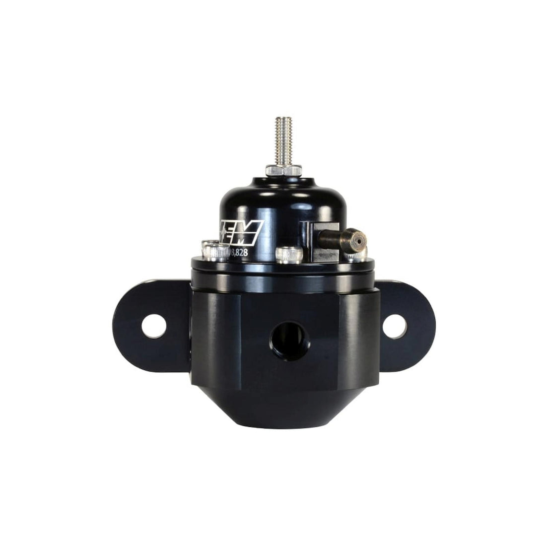 AEM Electronics 25-302BK - Universal Adjustable Fuel Pressure Regulator Inlet 2 x -6AN (9/16-18) Outlet -6AN Gauge Port 1/8 Inch NPT Black AEM Electronics 5