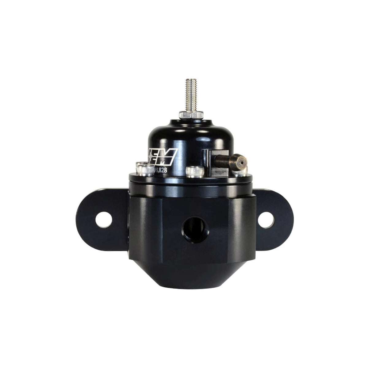 AEM Electronics 25-302BK - Universal Adjustable Fuel Pressure Regulator Inlet 2 x -6AN (9/16-18) Outlet -6AN Gauge Port 1/8 Inch NPT Black AEM Electronics 5